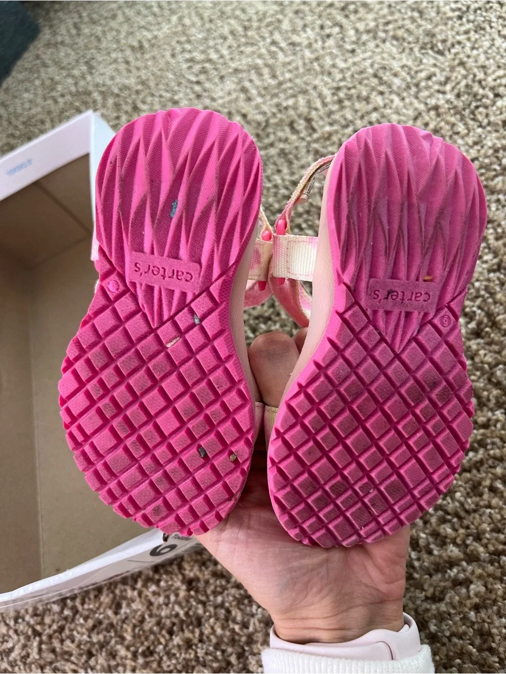 Carters footbed sandals outsole